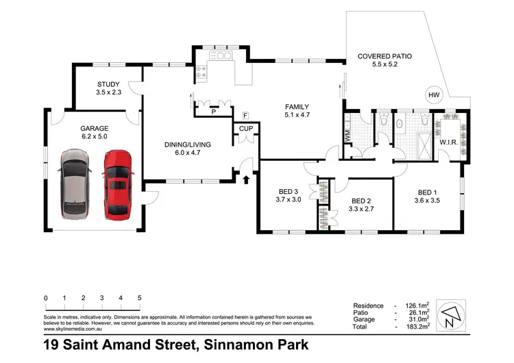 Floorplan of Homely house listing, 19 Saint Amand Street, Sinnamon Park QLD 4073