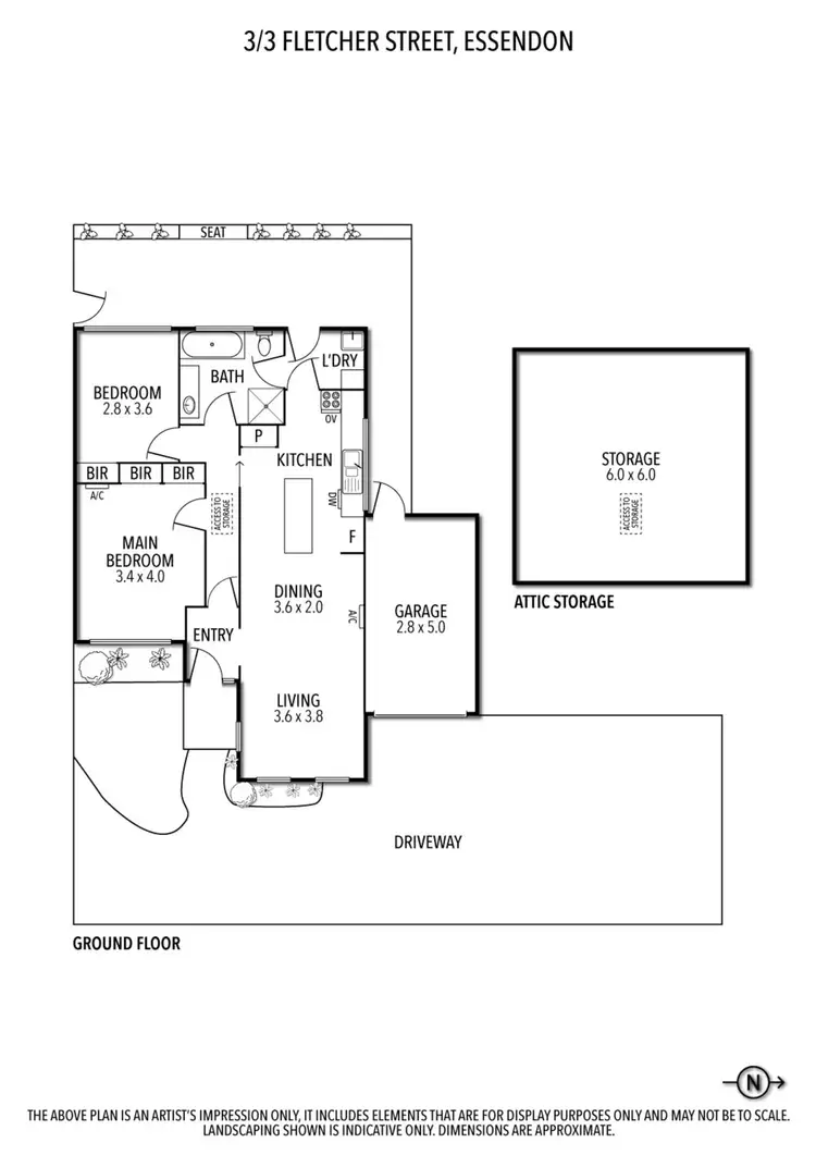 Floorplan of Homely unit listing, 3/3 Fletcher Street, Essendon VIC 3040