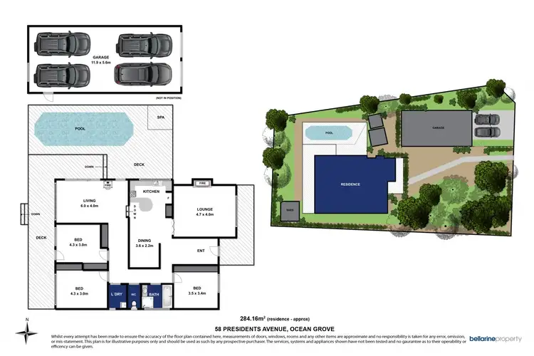 Floorplan of Homely house listing, 58 Presidents Avenue, Ocean Grove VIC 3226