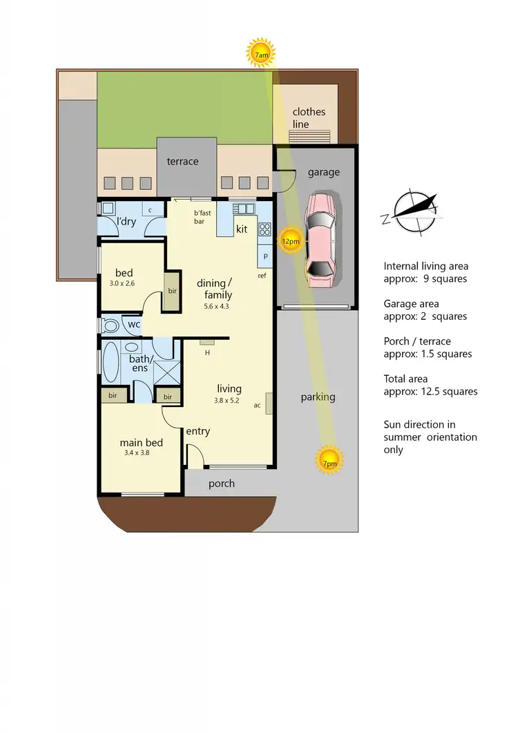Floorplan of Homely unit listing, 9/8 Norwarran Way, Langwarrin VIC 3910