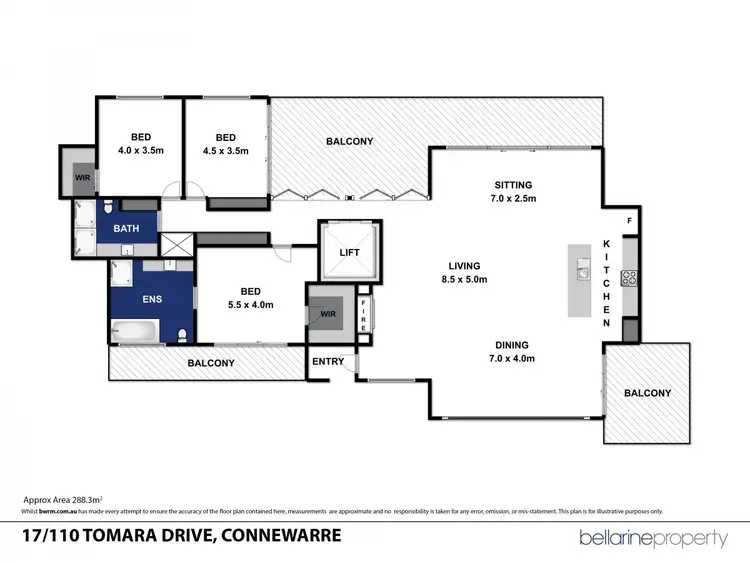 Floorplan of Homely apartment listing, 17/110 Tomara Drive, Barwon Heads VIC 3227