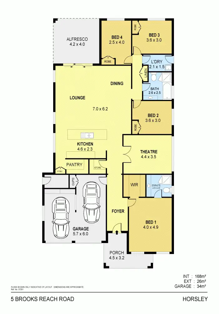 Floorplan of Homely house listing, 5 Brooks Reach Road, Horsley NSW 2530