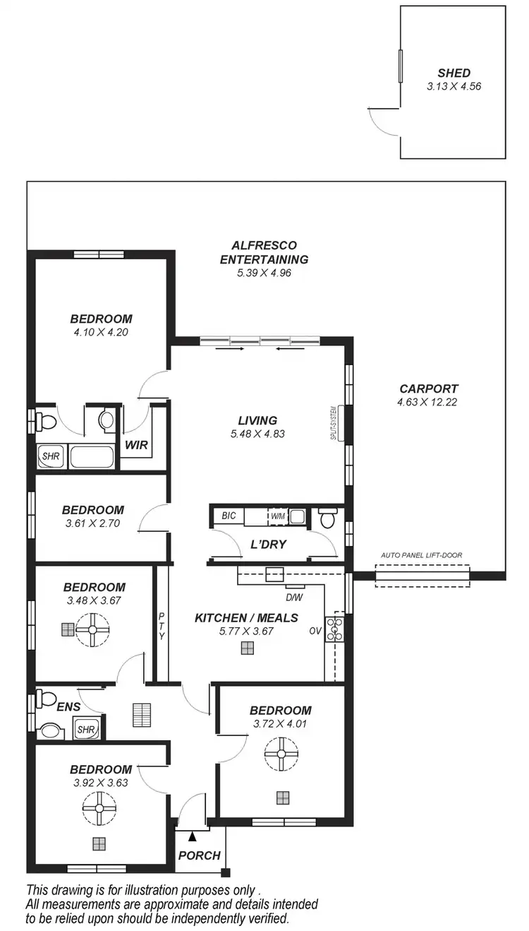Floorplan of Homely house listing, 122 Ayers Ave, Melrose Park SA 5039
