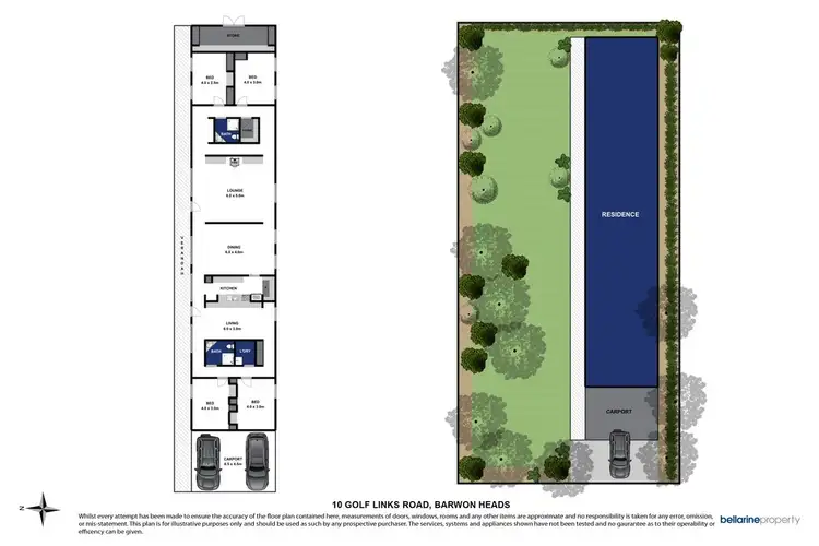 Floorplan of Homely house listing, 10 Golf Links Road, Barwon Heads VIC 3227