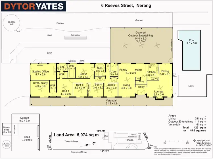 Floorplan of Homely house listing, 6 Reeves Street, Nerang QLD 4211