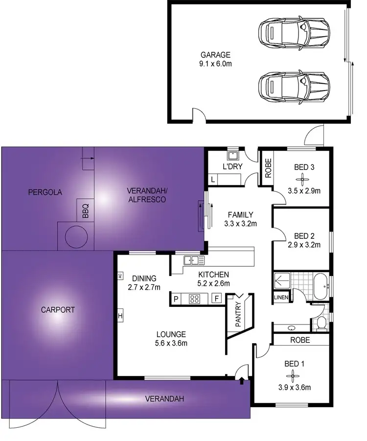 Floorplan of Homely house listing, 40 McGill Crescent, Para Hills SA 5096