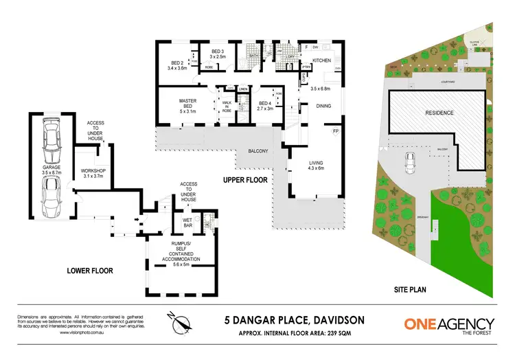 Floorplan of Homely house listing, 5 Dangar Place, Davidson NSW 2085