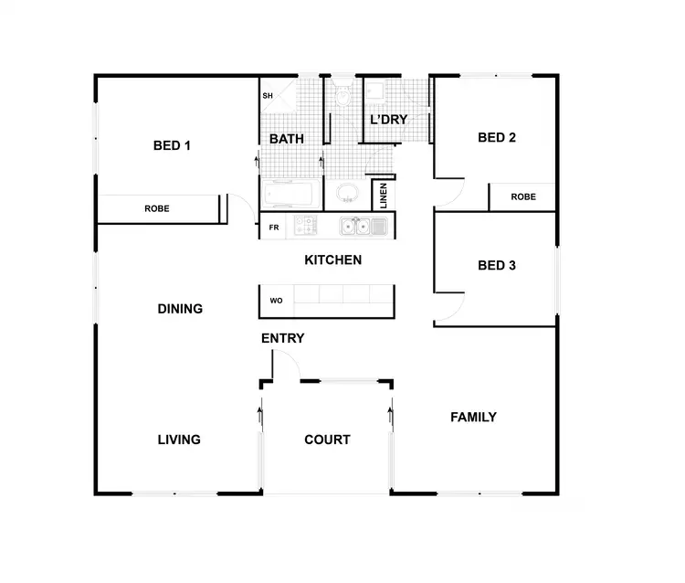 Floorplan of Homely house listing, 20 Proctor Street, Chisholm ACT 2905
