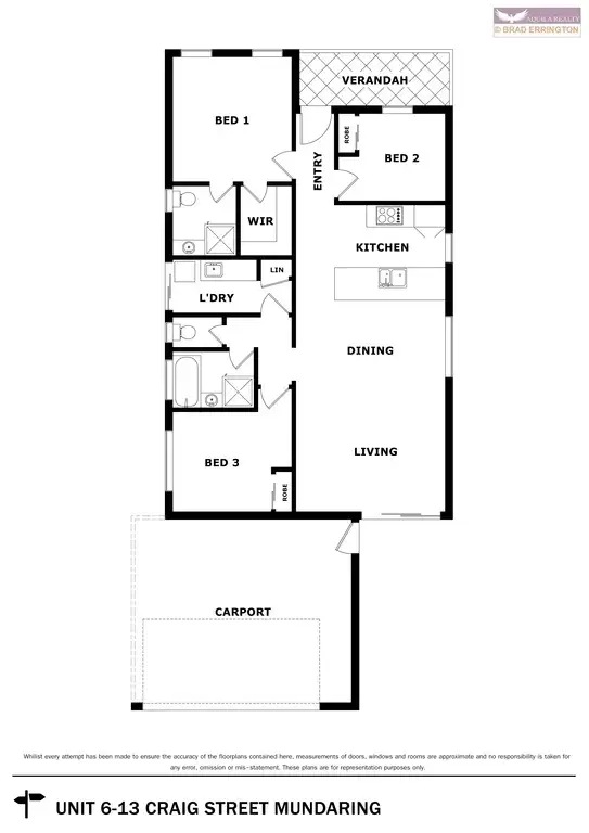 Floorplan of Homely house listing, 6/13 Craig Street, Mundaring WA 6073