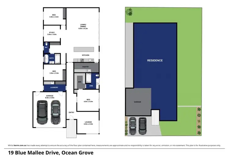 Floorplan of Homely house listing, 19 Blue Mallee Drive, Ocean Grove VIC 3226