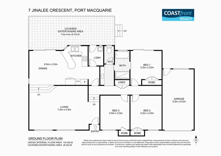 Floorplan of Homely house listing, 7 Jinalee Crescent, Port Macquarie NSW 2444