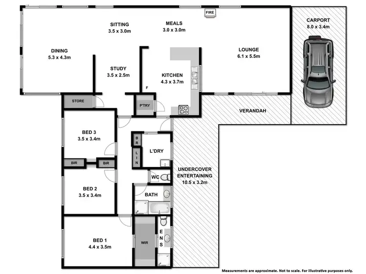 Floorplan of Homely house listing, 1053 Osbornes Flat Road, Allans Flat VIC 3691