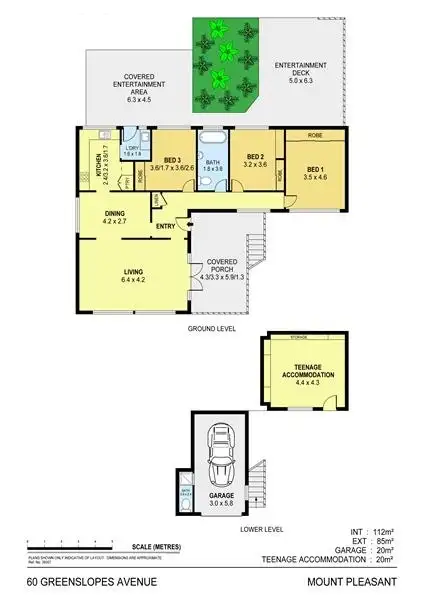Floorplan of Homely house listing, 60 Greenslopes Avenue, Mount Pleasant NSW 2519