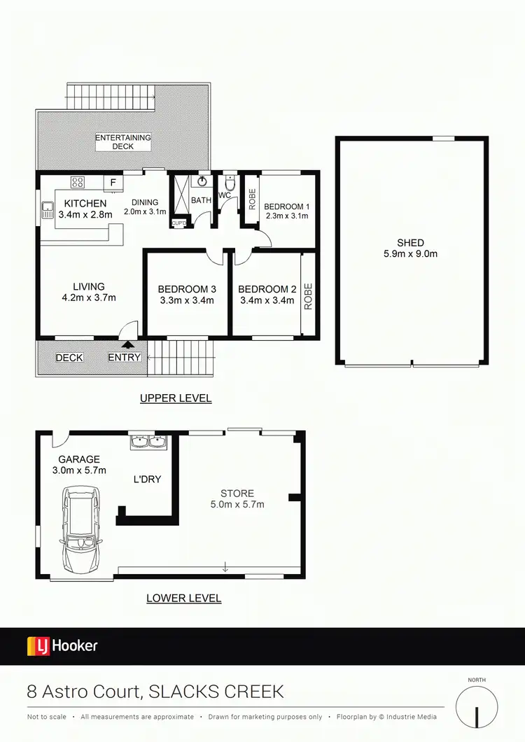 Floorplan of Homely house listing, 8 Astro Court, Slacks Creek QLD 4127