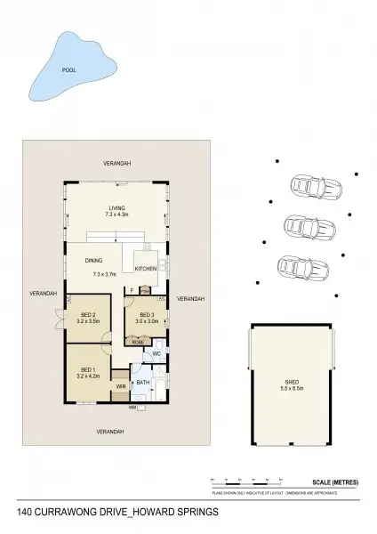 Floorplan of Homely house listing, 140 Currawong Drive, Howard Springs NT 835