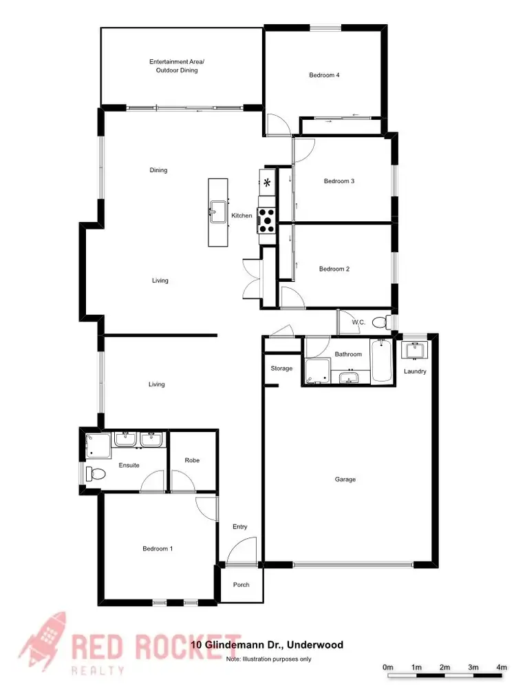 Floorplan of Homely house listing, 10 Glindemann dr, Underwood QLD 4119