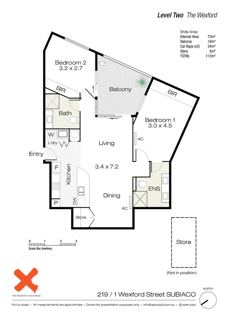 Floorplan of Homely apartment listing, 219/1 Wexford Street, Subiaco WA 6008