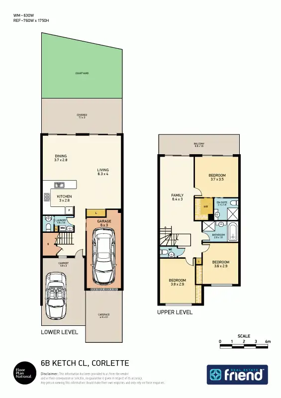 Floorplan of Homely townhouse listing, 6B Ketch Close, Corlette NSW 2315