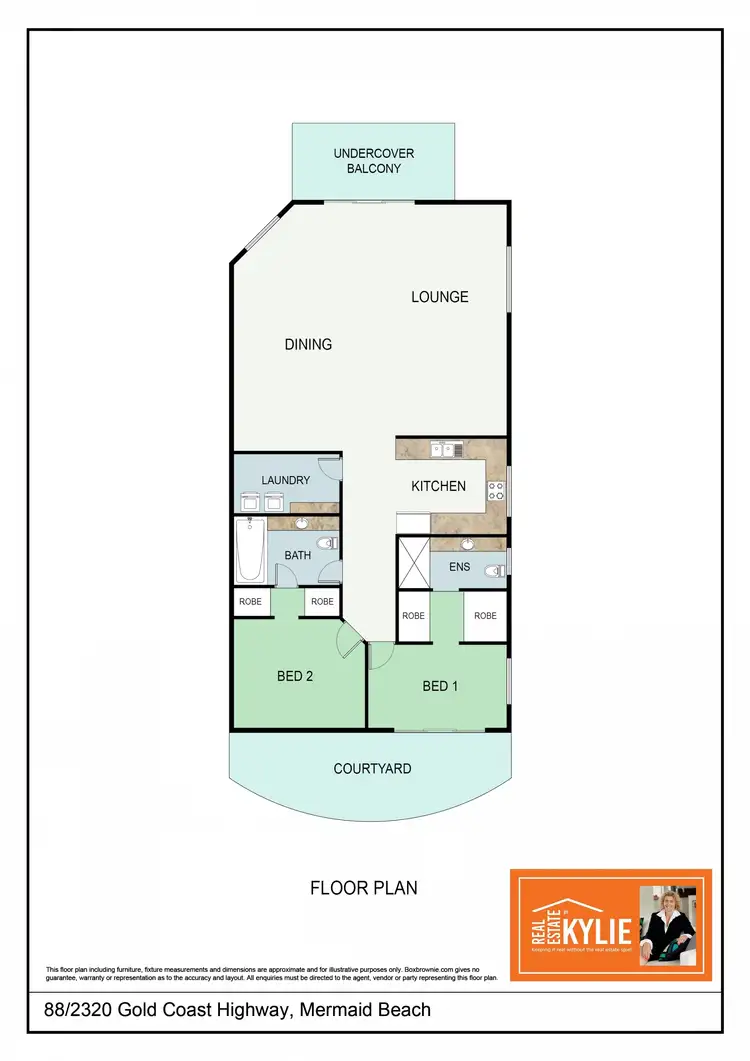 Floorplan of Homely unit listing, 88/2320 - 2330 Gold Coast Highway, Mermaid Beach QLD 4218