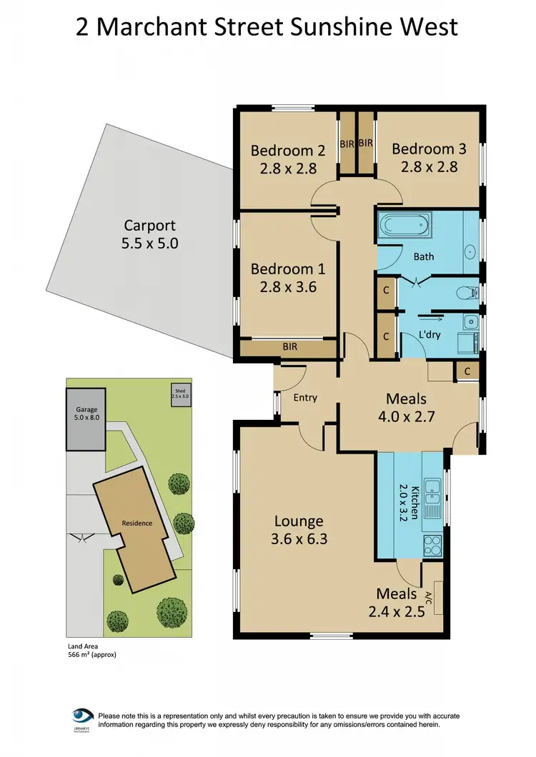 Floorplan of Homely house listing, 2 Marchant Crescent, Sunshine West VIC 3020