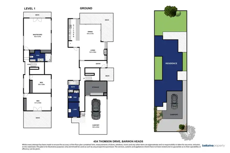 Floorplan of Homely townhouse listing, 43A Thomson Drive, Barwon Heads VIC 3227