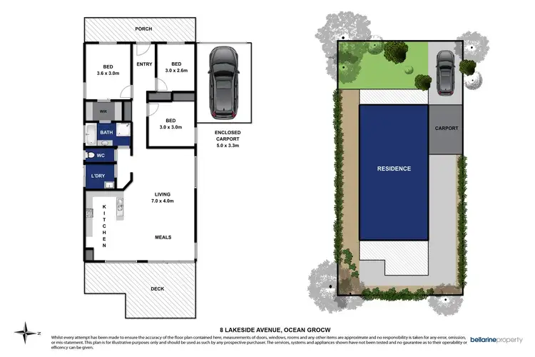 Floorplan of Homely house listing, 8 Lakeside Place, Ocean Grove VIC 3226