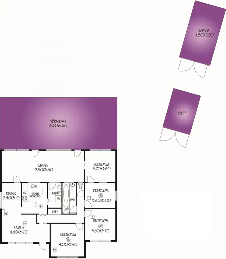 Floorplan of Homely house listing, 2 Angas Court, Modbury SA 5092