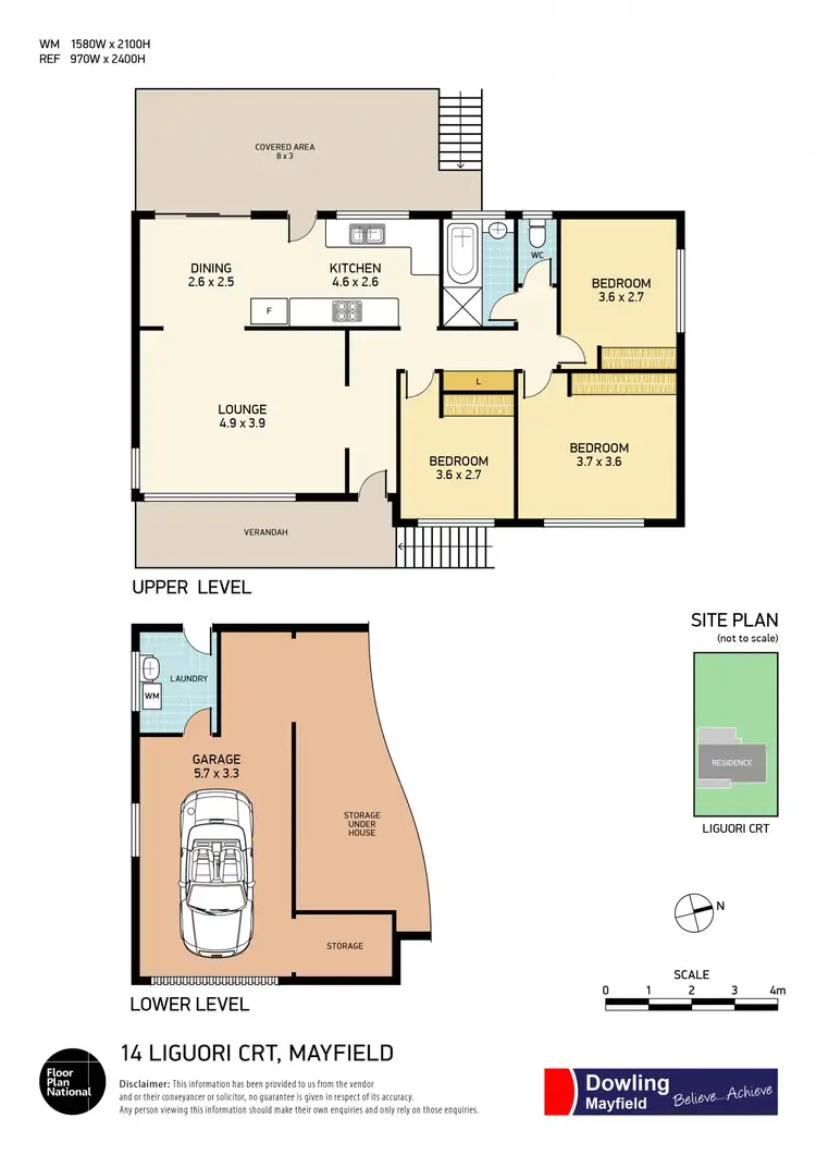 Floorplan of Homely house listing, 14 Ligouri Court, Mayfield NSW 2304