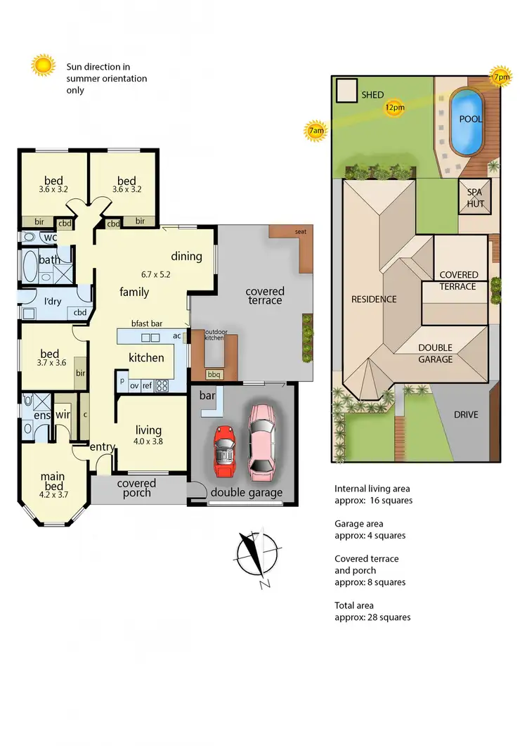 Floorplan of Homely house listing, 8 Lady Emily Way, Skye VIC 3977
