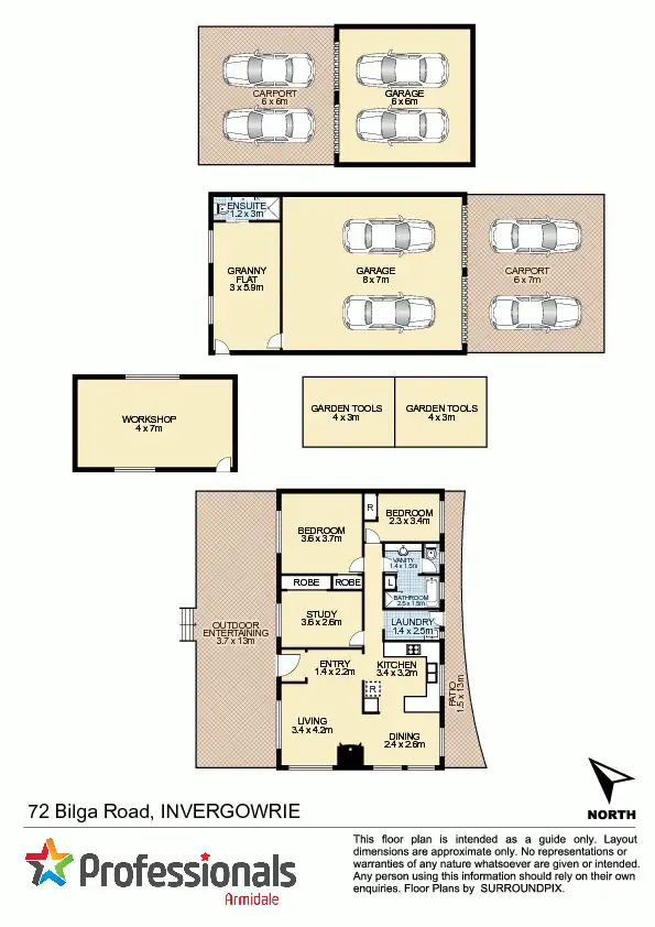 Floorplan of Homely house listing, 72 Bilga Road, Armidale NSW 2350