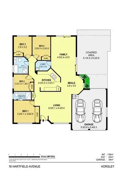 Floorplan of Homely house listing, 16 Hartfield Avenue, Horsley NSW 2530
