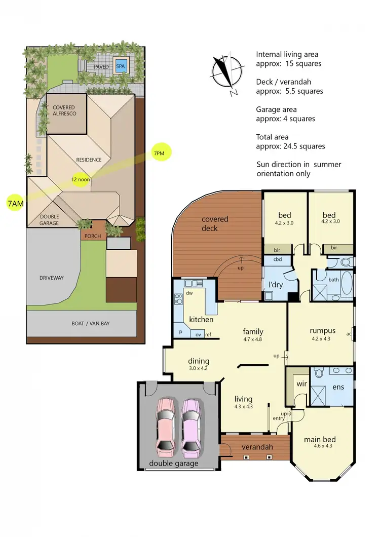 Floorplan of Homely house listing, 5 Kialla Place, Langwarrin VIC 3910