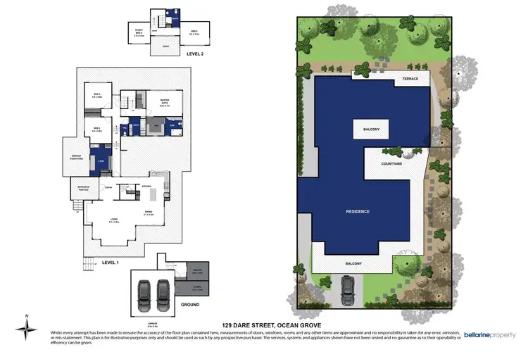 Floorplan of Homely house listing, 129 Dare Street, Ocean Grove VIC 3226
