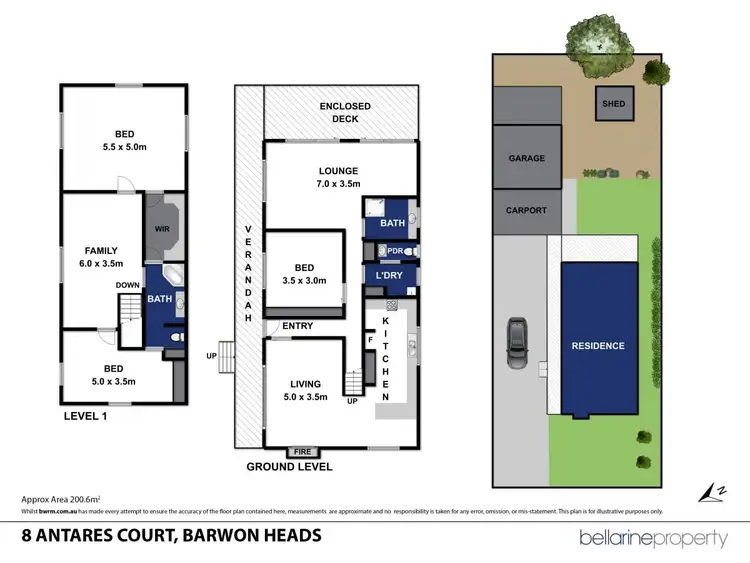 Floorplan of Homely house listing, 8 Antares Court, Ocean Grove VIC 3226