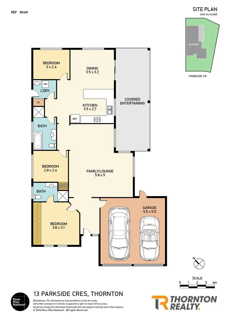 Floorplan of Homely house listing, 13 Parkside Crescent, Thornton NSW 2322