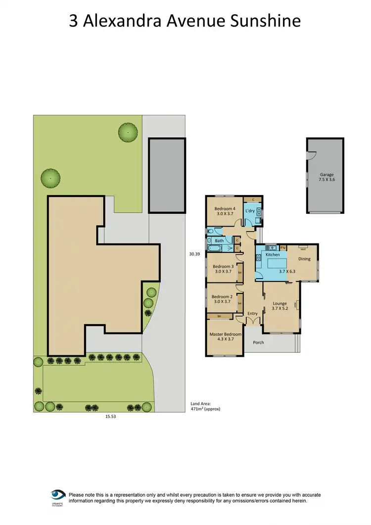 Floorplan of Homely house listing, 3 Alexandra Avenue, Sunshine VIC 3020