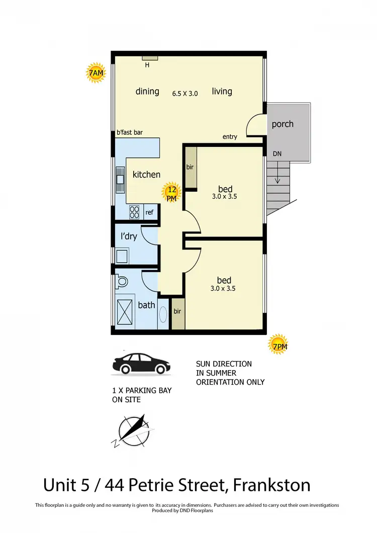 Floorplan of Homely unit listing, 5/44 Petrie Street, Frankston VIC 3199
