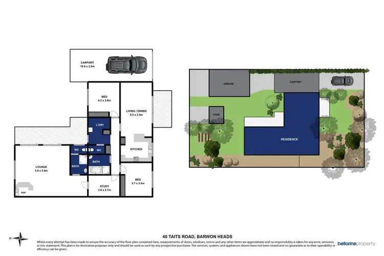 Floorplan of Homely house listing, 40 Taits Road, Barwon Heads VIC 3227