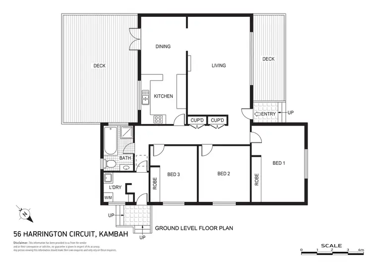 Floorplan of Homely house listing, 56 Harrington Circuit, Kambah ACT 2902