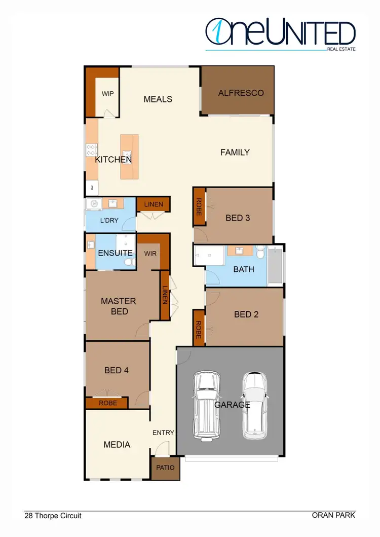 Floorplan of Homely house listing, 28 Thorpe Circuit, Oran Park NSW 2570