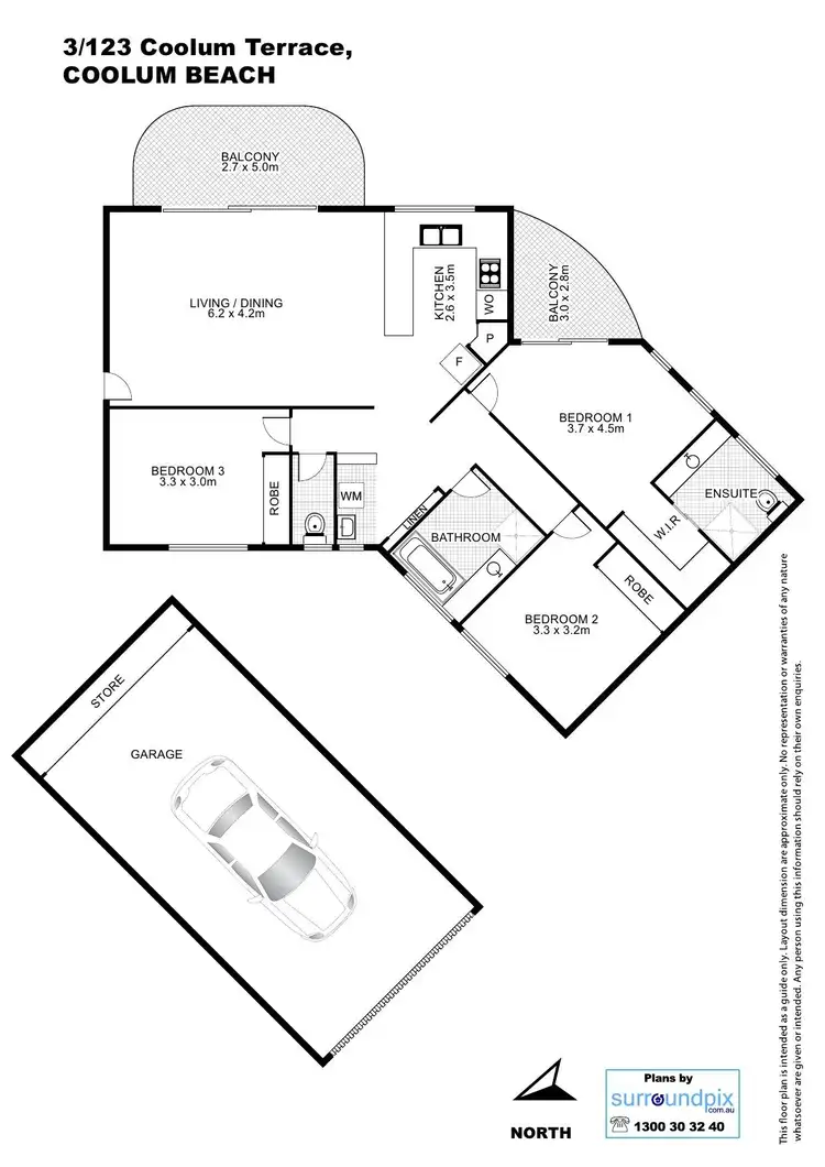 Floorplan of Homely unit listing, 3/123 Coolum Terrace, Coolum Beach QLD 4573