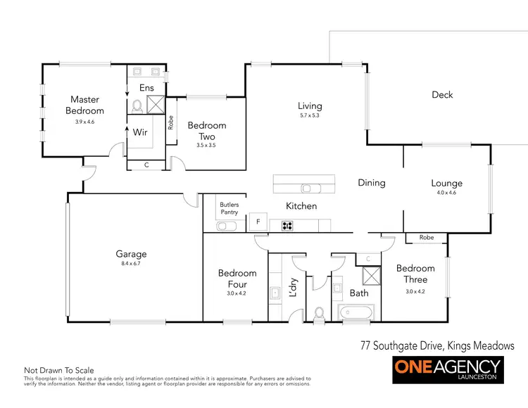 Floorplan of Homely house listing, 77 Southgate Drive, Kings Meadows TAS 7249