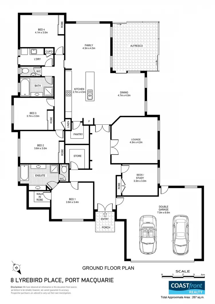 Floorplan of Homely house listing, 8 Lyrebird Place, Port Macquarie NSW 2444