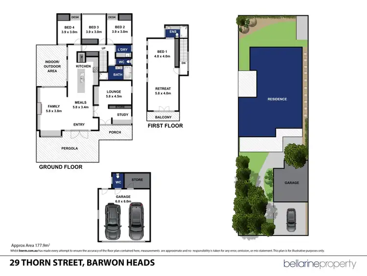 Floorplan of Homely house listing, 29 Thorn Street, Barwon Heads VIC 3227