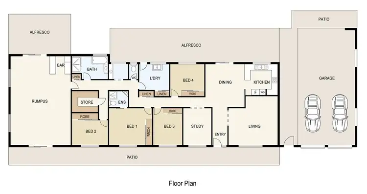 Floorplan of Homely house listing, 8 - 10 Coomel Court, Greenbank QLD 4124