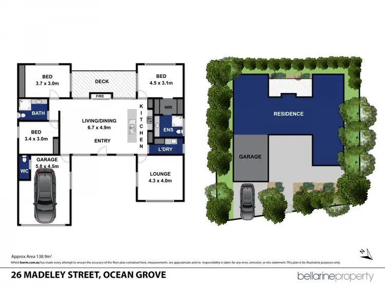 Floorplan of Homely house listing, 26 Madeley Street, Ocean Grove VIC 3226