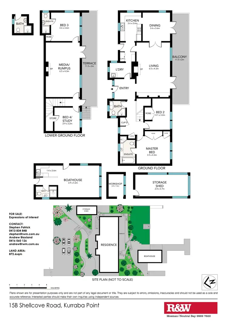 Floorplan of Homely house listing, 15B Shellcove Road, Neutral Bay NSW 2089