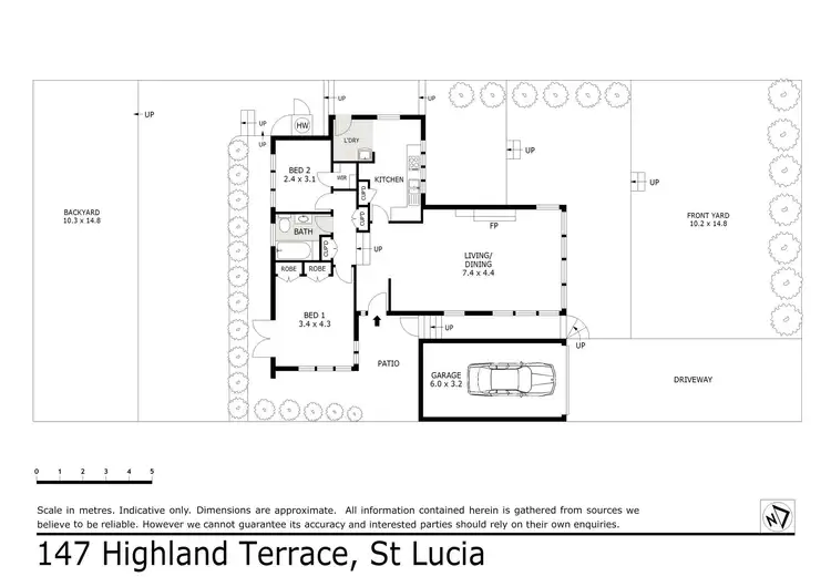 Floorplan of Homely house listing, 147 Highland Terrace, St Lucia QLD 4067