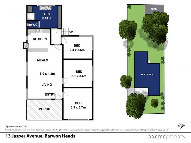 Floorplan of Homely house listing, 13 Jasper Avenue, Barwon Heads VIC 3227