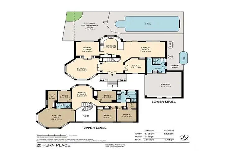 Floorplan of Homely house listing, 20 Fern Place, Kenmore QLD 4069